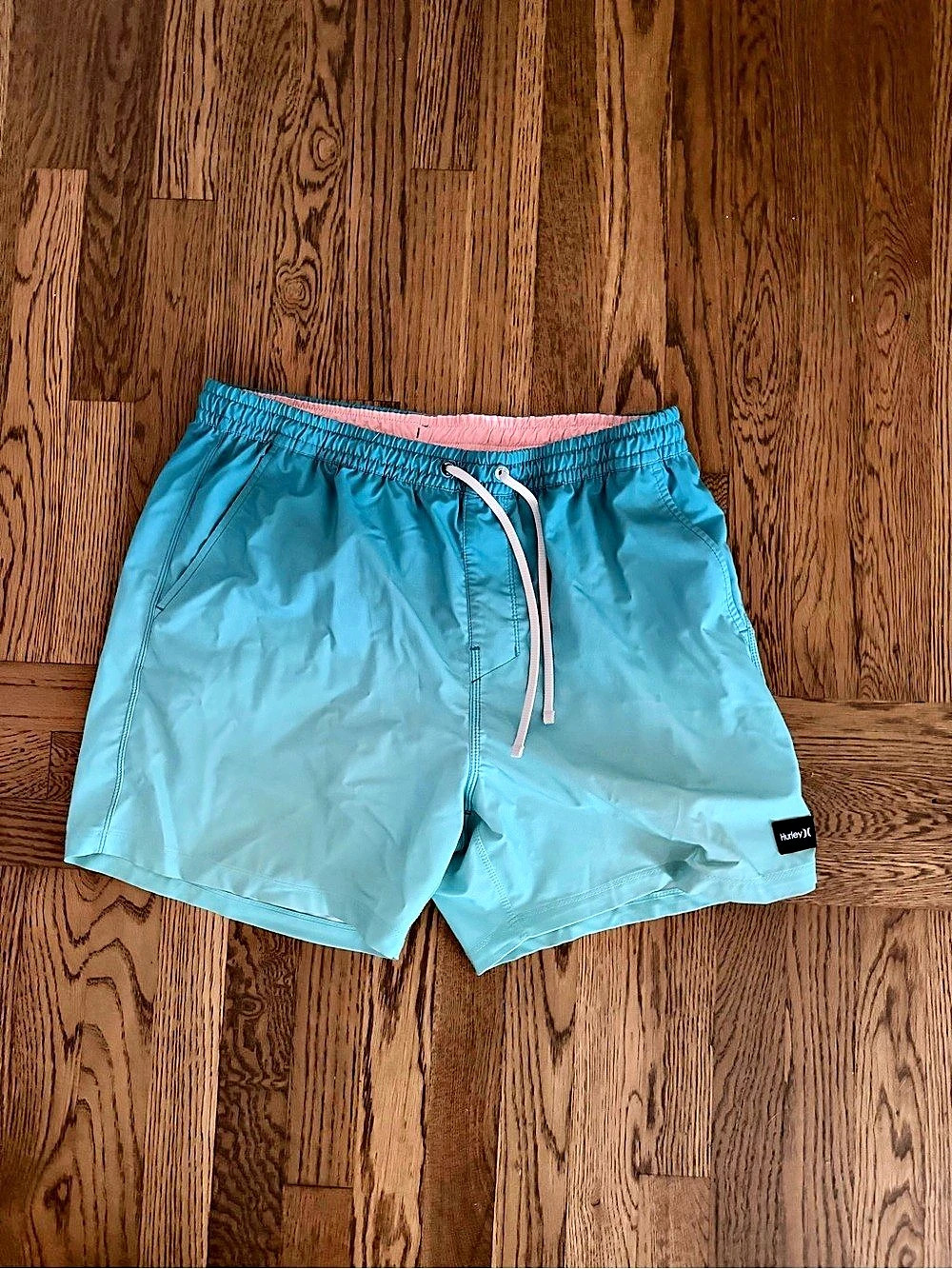 Hurley Men's Swim Trunks Blue Size Large Like New